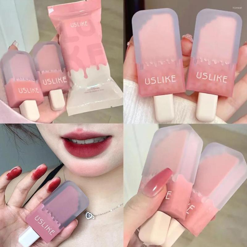 

Lip Gloss 1pcs 8colors Ice Cream Glaze Matte Fog Velvet Lasting High Color Lipstick Makeup Cosmetics For Women Gifts I6Q5