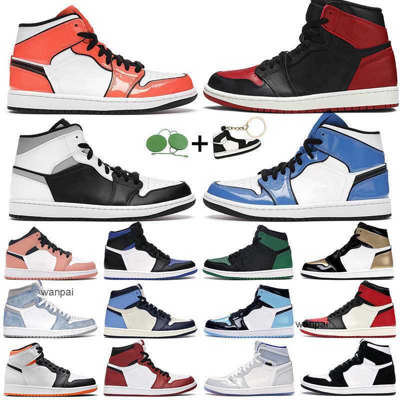 

men women basketball shoes 1s high og 1 Electro Orange Shadow 2.0 Hyper Royal Chicago Light Banned Turf Orange mens trainers sports sneakers, 16