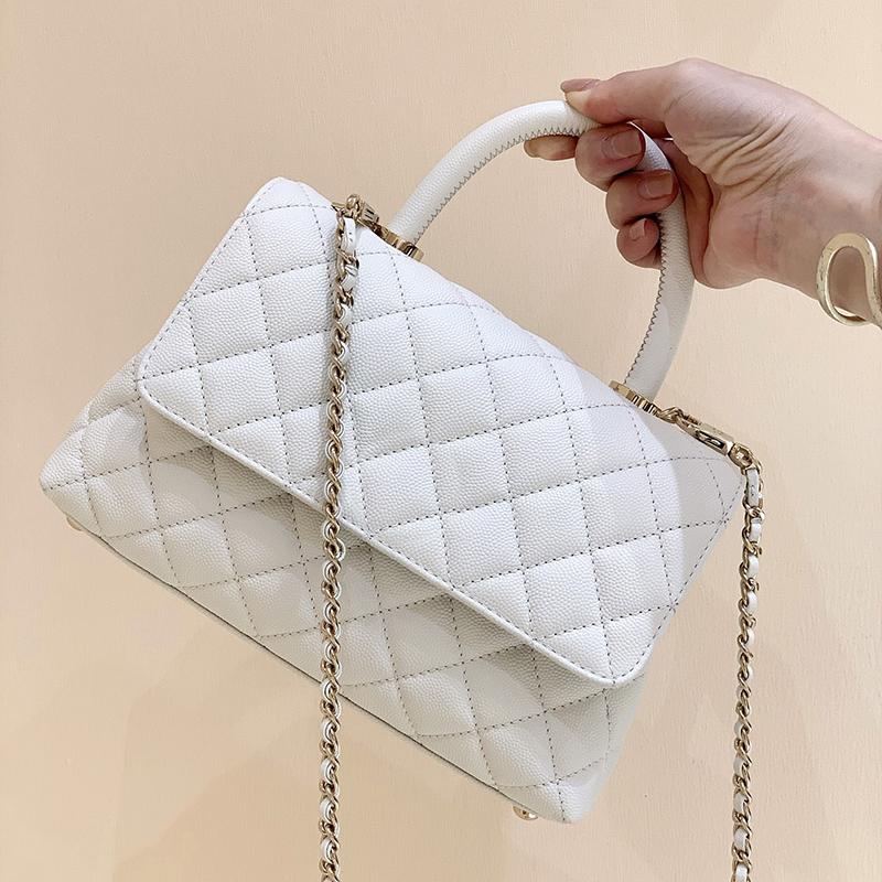 

Designer Chain Bags Luxury Shoulder Bag Genuine Leather Handbag 24CM High Imitation Crossbody Bag With Box ZC025