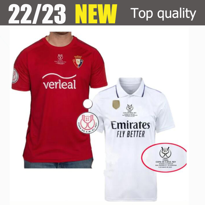 

OSASUNA 2023 Copa del Rey Final jersey BENZEMA DAVID GARCiA CHIMY aVILA CAMISETA EQUIPACIoN ADULTO TORRES MONCAYOLA MANU SANCHEZ Football shirt VINI JR