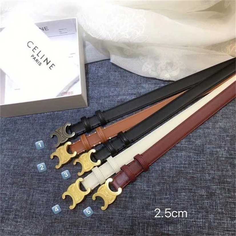 

new Celins Belt Triomphe sailin Belts triumphal arch belt fine cowhide first layer womens NCCO