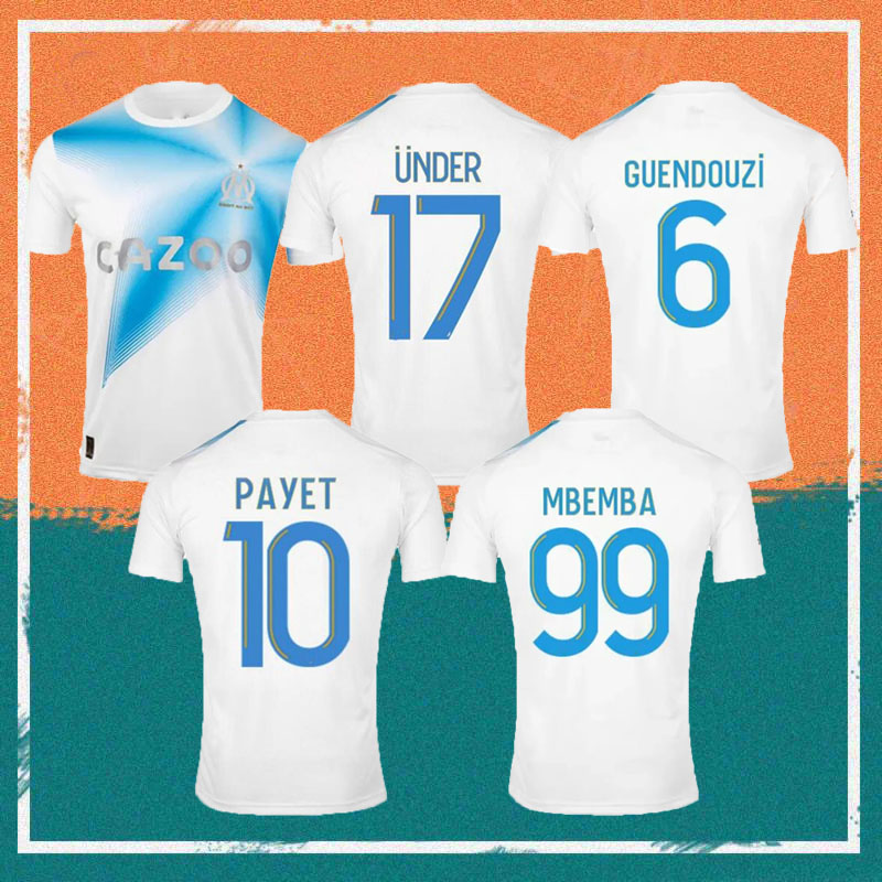 

23/24 30 Year Anniversary Marseilles soccer jersey 2023 PAYET UNDER MILIK KONRAD maillot be Foot Shirt GERSON GUENDOUZI DIENG RONGIER KAMARA Football Uniform, 50th