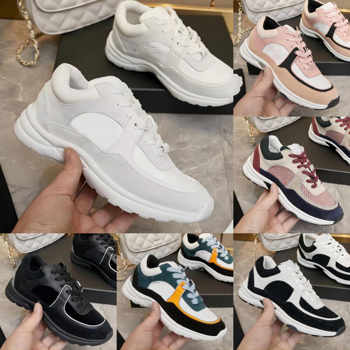 

Calfskin Shoes Designer Reflective Sneakers Vintage Suede Leather Trainers Fashion Stylist Shoes Leisure Shoe Platform Lace-up Print Sneaker with box, Color19