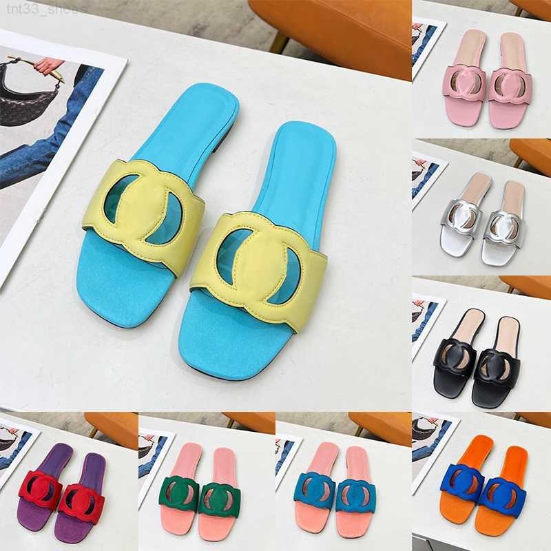 

Interlocking Sandal Hollow Out Cut G Slide Low Heels Summer Womens Slippers Fashion Luxury Designer Slides Sliders Ladies Casual Shoes 2023