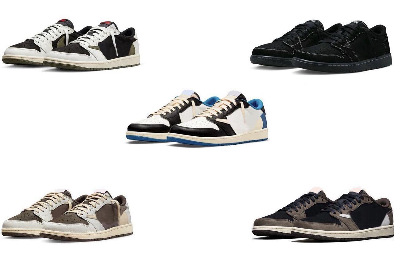 

Authentic Fragment x Travis Shoes Scotts Low OG SP Reverse Mocha Olive Black Phantom Cactus Jack Baroque Brown Men Women Sports Snekaers With Box, 17