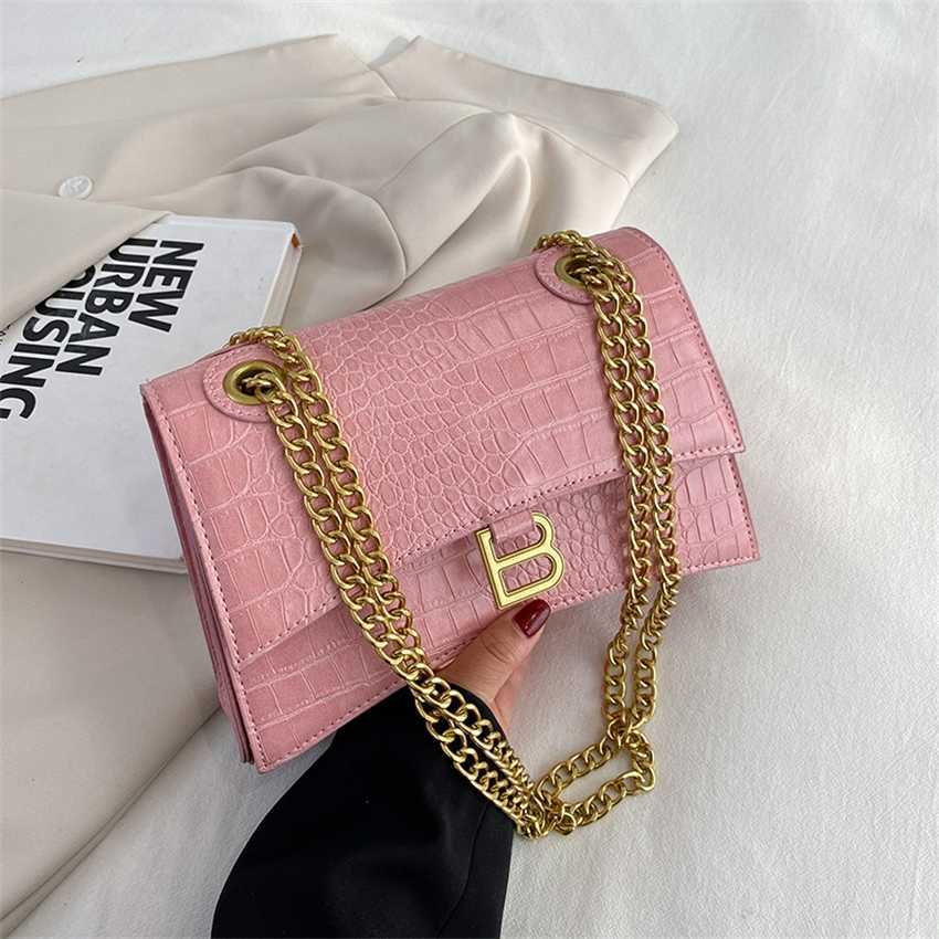 

20% OFF 2023 handbag Spring/Summer Crocodile Pattern Fashion Trend Handbags Garden Women's Handheld Shoulder Bag, White10