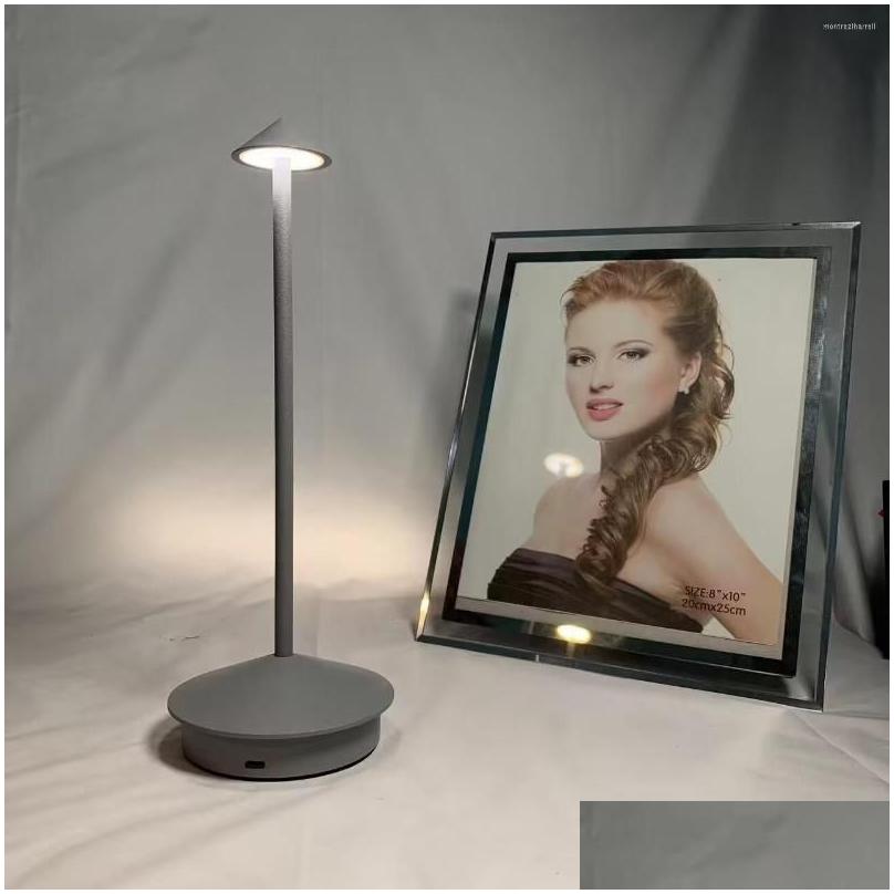 table lamps creative dining touch led el bar coffee pina pro lamp rechargeable lampada da tavolo decorative desk