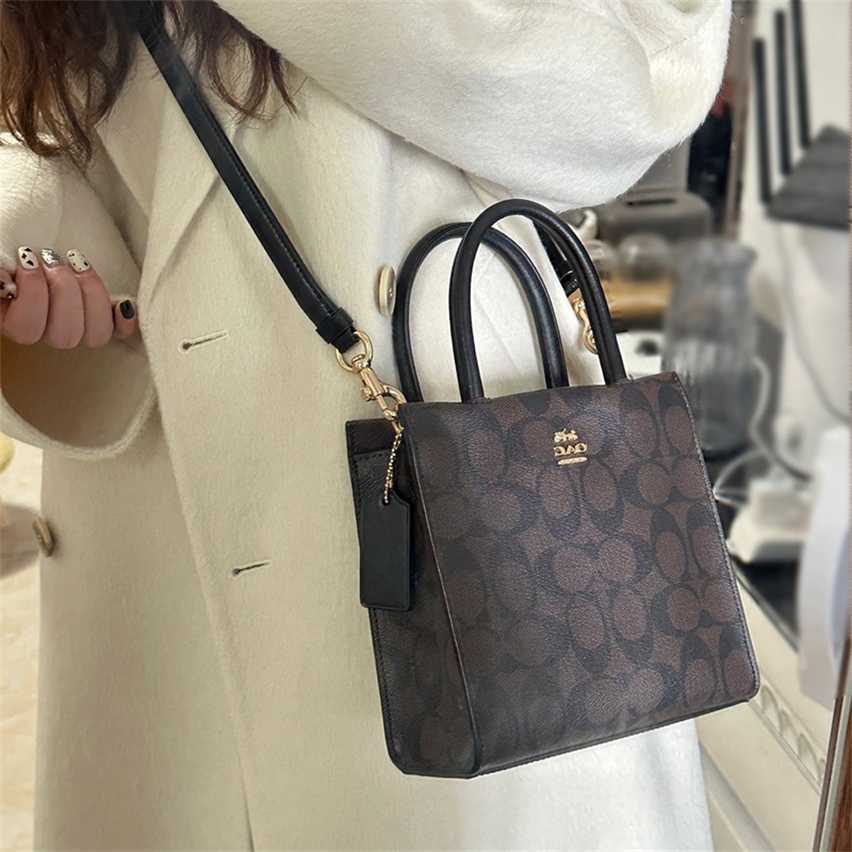 

luxury handbag shop 85% Off Olay New Women's Bag Cally Score Mini Old Flower Tote Shopping Handheld Crossbody, Old flower black coffee