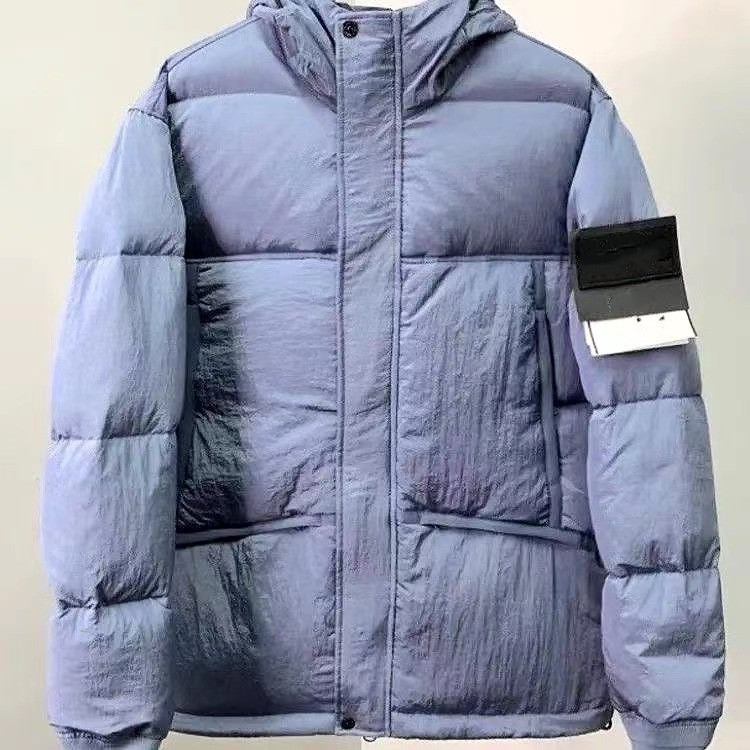 

St0ne Men's Designer black Down & Parkas winter puffer warm tops for outdoor sports Outerwear, Lightgrey