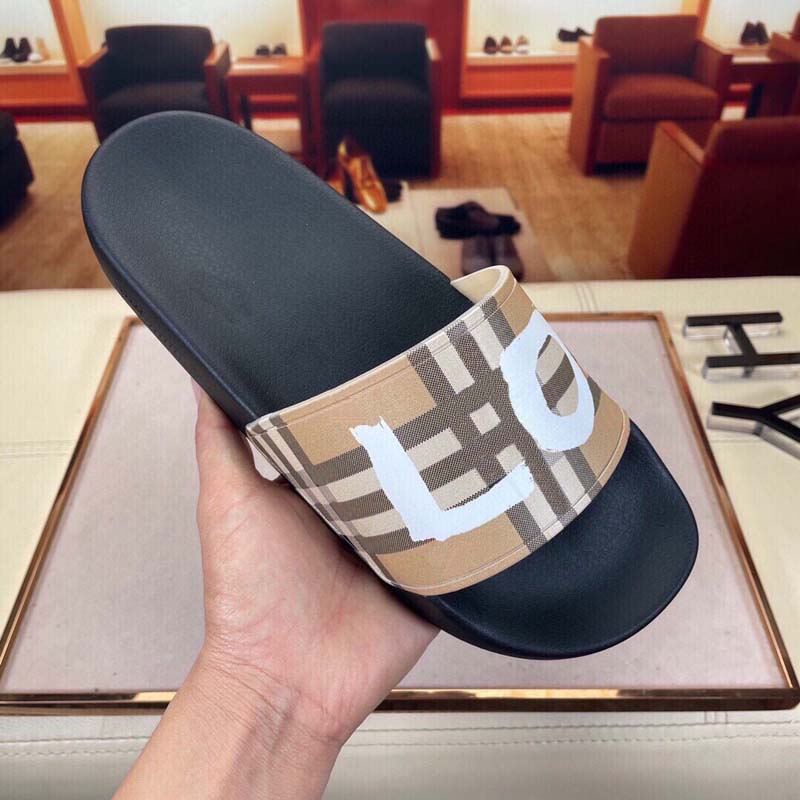 

2023 Paris Embroidered Dazzle Designer Slippers Womens Sandals Summer Beach Stripes Casual Flat Slippers Sliders women ladies flip flops Embroidery letters, #7