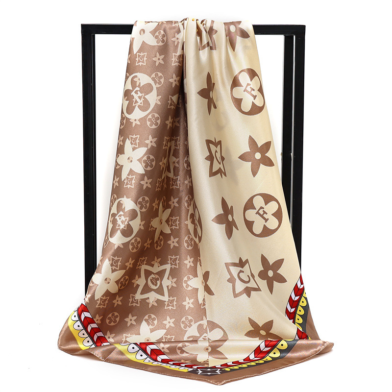 

Designer Letters Print Floral Silk Scarf Headband for Women Fashion Twill Scarve Long Handle Bag Scarves Shoulder Tote Luggage Ribbon Head Wraps 90x90cm
