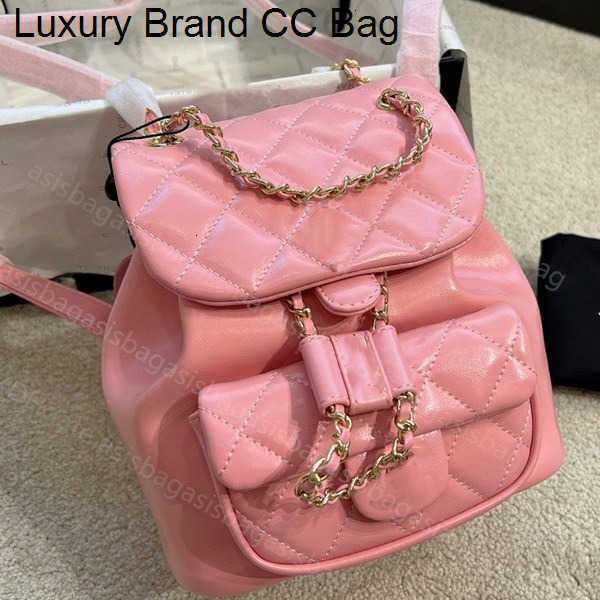 

Backpack Style Luxury Backpack Designer Mini CC Purse Quilted Backpack CC Duma Women Backpack Purse Pink Cowhide Leather Woman Coin Purses Card Holder designer, Red