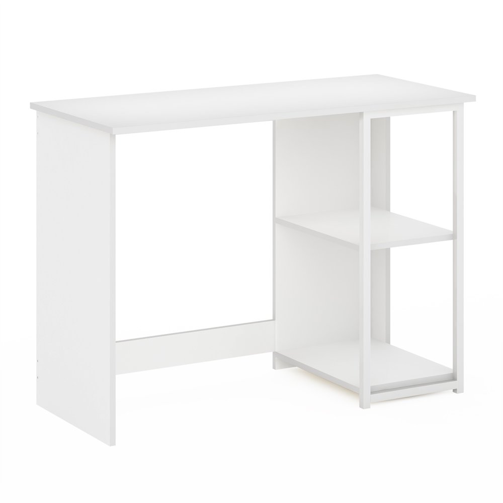 

Camnus Modern Living Computer Desk 40 inch, Solid White White