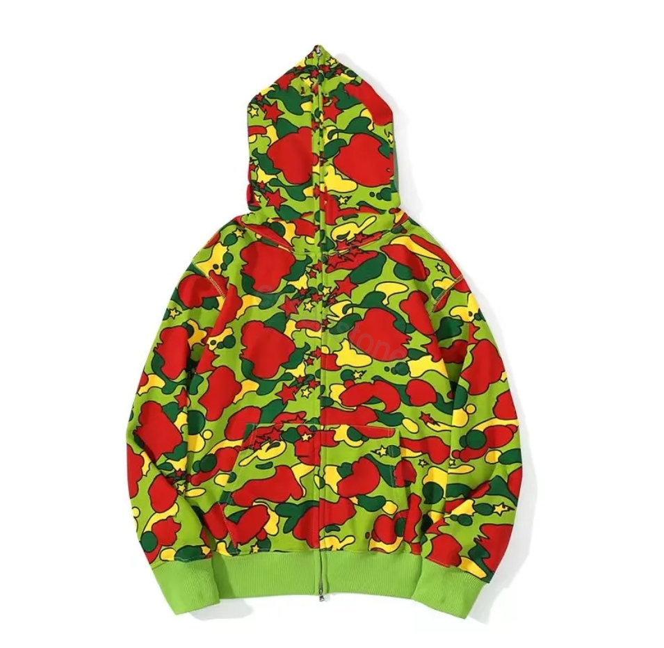 

Lastest Shark designer hoodie sweater mens women Camouflage jacket Jogger Zipper japanese 23SS fashion sportwear Brand hooded sweatshirt tracksuit to RDFZ, The same as real