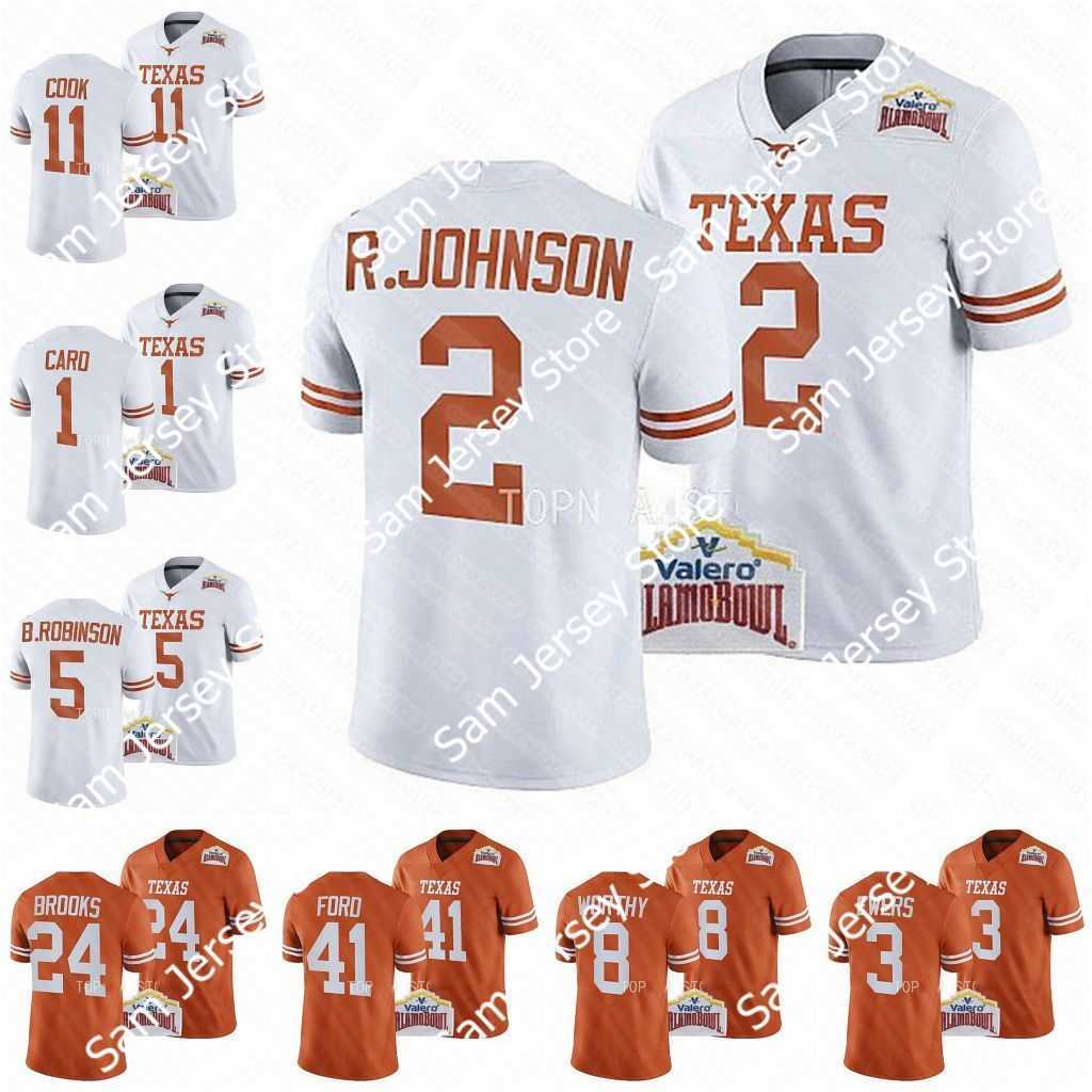 

11 Sam Ehlinger Texas Longhorns College Football Jersey Ricky Williams Arch Manning Roschon Johnson Bijan Robinson Hudson Card Overshown Jaylan Ford Jerseys, Youth s-xl