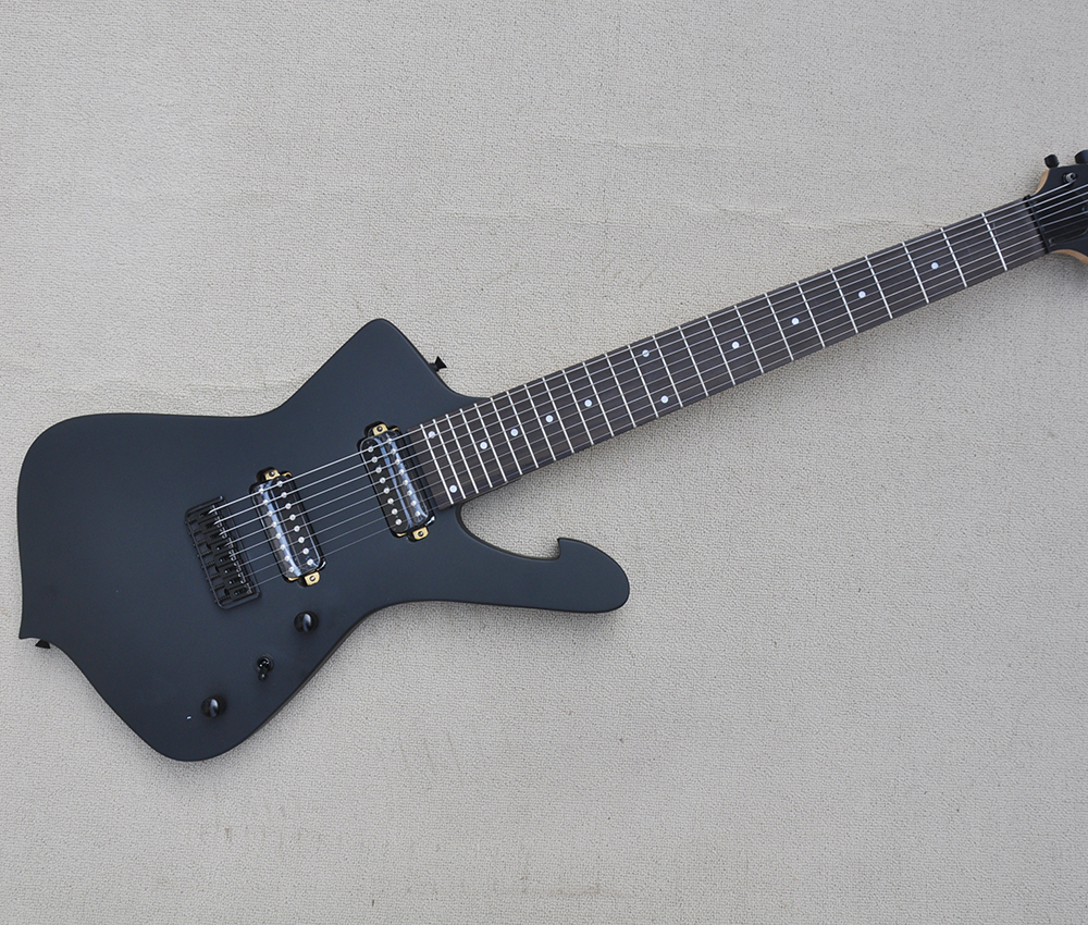 

Special Custom-Left hand 8 Strings Gloss White Electric Guitar with Rosewood Fretboard 24 Frets Customizable