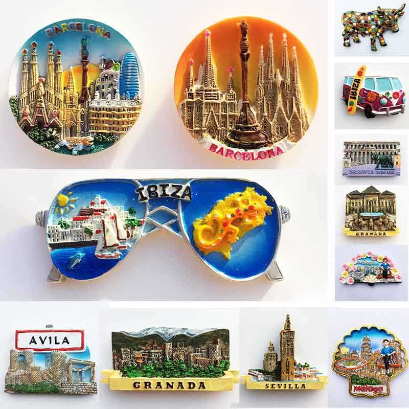 Fridge Magnets Spherical refrigerator magnets ibiza sevilia maalaga refrigerator home decoration spain paris P230508-image-863853597