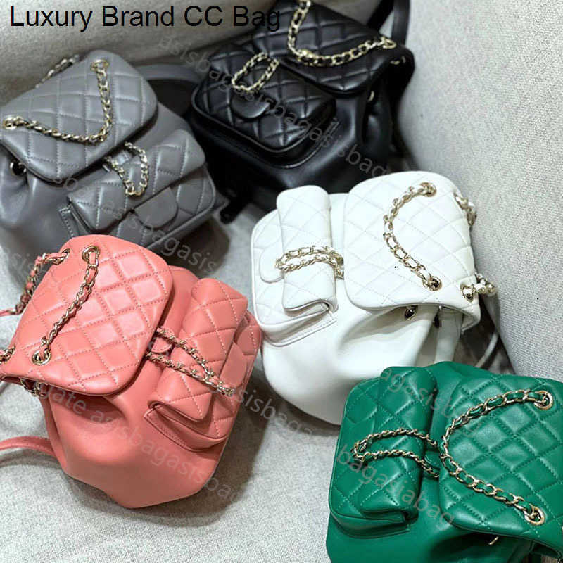 

CC CC Purse Backpack Backpack Style Quilted Luxury Duma Women mini Backpack Purse Green Cowhide Leather Woman Coin Purses Card Holder designer duffle bag 11744, Pink