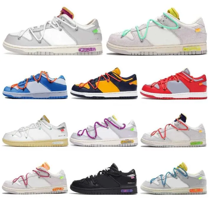 

Bicycle shoes SB OW Men Women Running Sports Shoes NO.1-50 Lot The Offs White Sb Dunks Low Skate University Blue Fragment Women Casual shoes