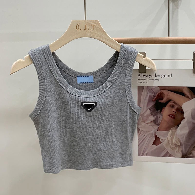 

shirts fashion womens clothes Tees vest woman round neck pullover Self-cultivation waistcoats sexy sleeveless tshirt vests high-end top 6DI5, White