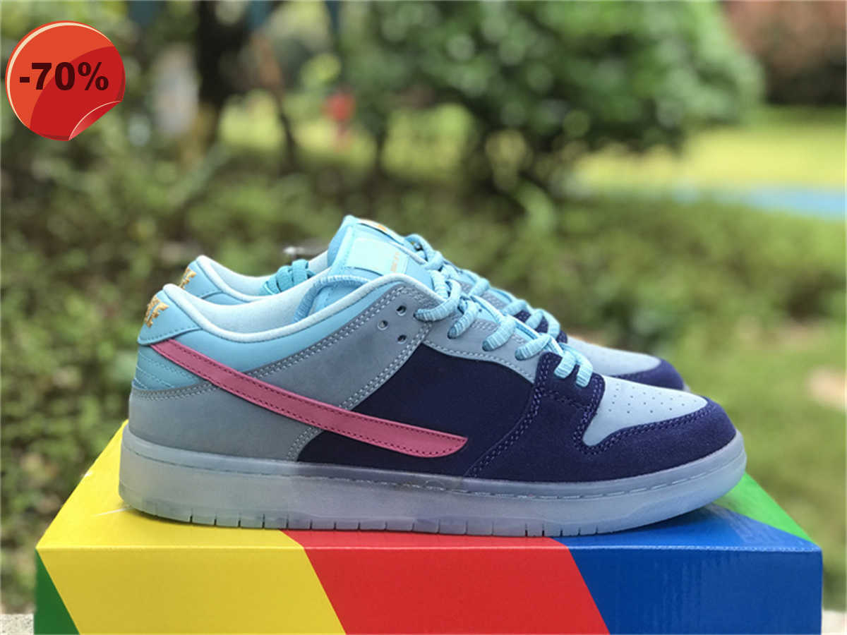 

Sandals With Box Shoes Authentic Run Jewels Sb Dunks Low Do9404-400 Deep Royal Blue/active Pink-blue Chill Men Women Sports