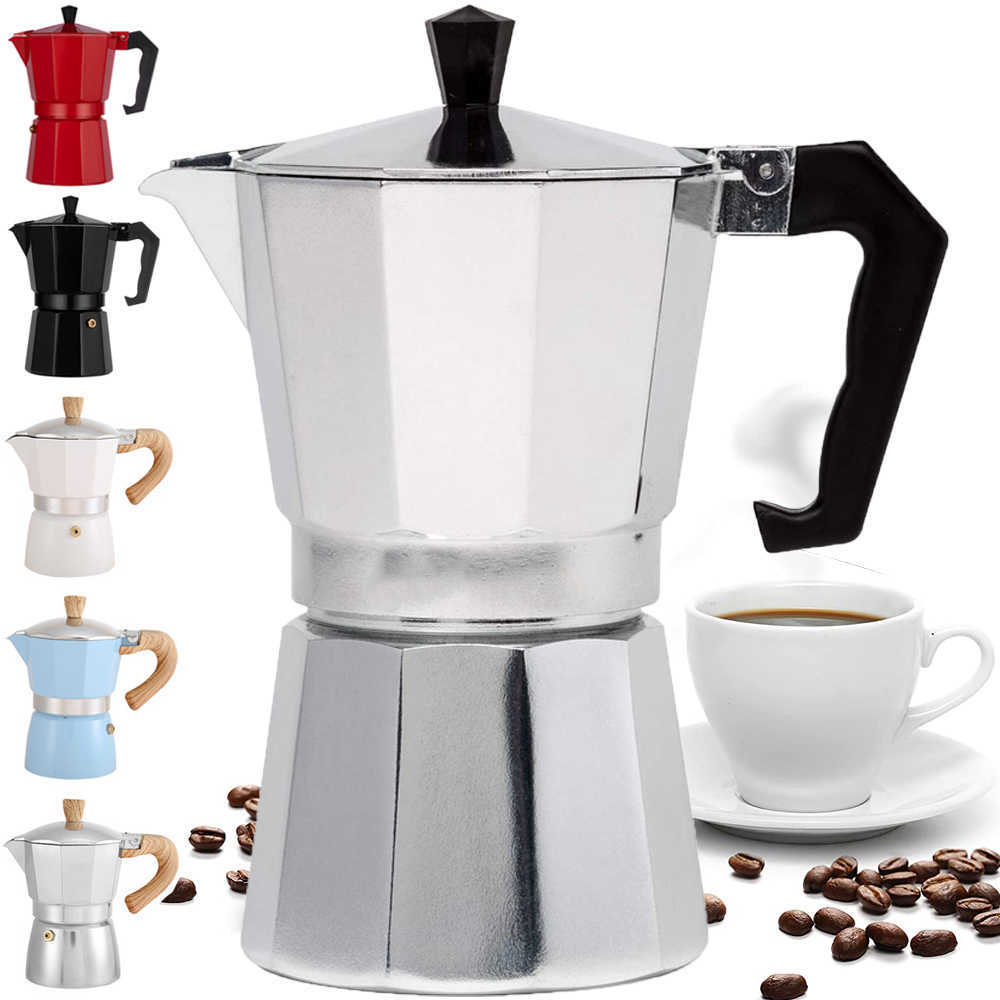 Coffee Pots Coffee Maker Moka Pots Espresso Kettle Italian Coffee Machine Cafe Brewing Tools Stovetop Filter Percolator For Coffee Accessories P2-image-863872471