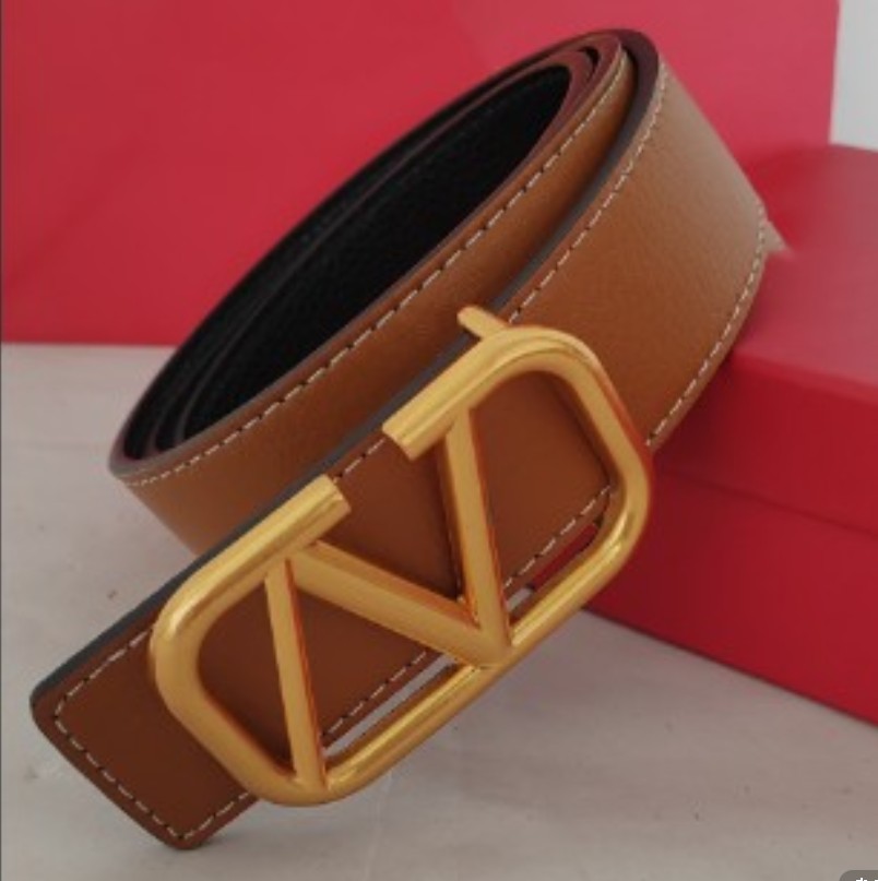

Mens Designer Belts Luxurys Genuine Leather Belt For Women Ceinture Fashion Ladies Woman Waistband Girdle Gurtel V buckl Belts Letter Gold Buckle, Separate