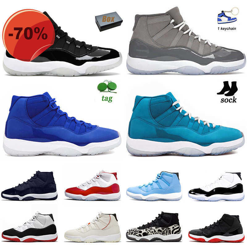 

Sandals Designer 11 11s Jubilee Basketball Shoes Mens Women J11s Midnight Navy Cool Grey High White Bred Cherry Legend Blue Gamma Blue 72-10 Fashion Sneakers With Box, C35 high vast grey metallic silver