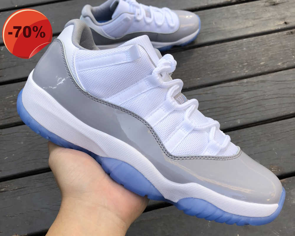 

Sandals With Box Jumpman Shoes 11 Low Cement Grey White/University Blue-Cement Grey Real Carbon Fiber 11s Trainer Sports stylist Sneakers Come, #1