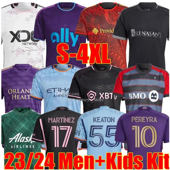 

XXXL 4XL 23/ Orlando City Soccer Jerseys Toronto Austin Charlotte NEW YORK Seattle Sounders Portland Timbers Nashville Djitte Driussi Men kids Kits Football Shirt, 16