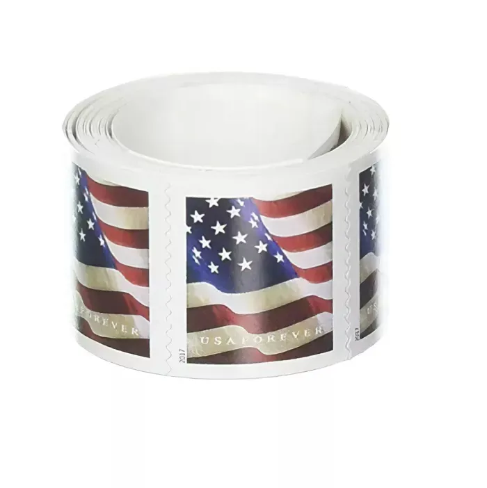

US flag stamp US Postage First Class Stamps For Envelopes Letters Postcard Mail Supplies Wedding Celebration Invitations Anniversary Bi