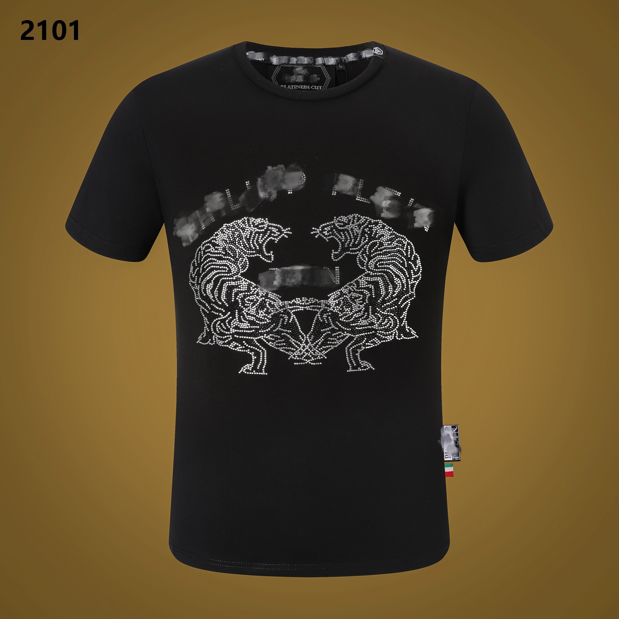 

PP men tshirt cotton men's short-sleeved shirt with graphite printing, Purple