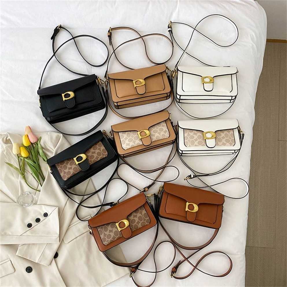 

Cheap Purses on sale Colored horseback buckle fashionable underarm bag saddle niche high-end luxurious and westernized shoulder crossbody, Black