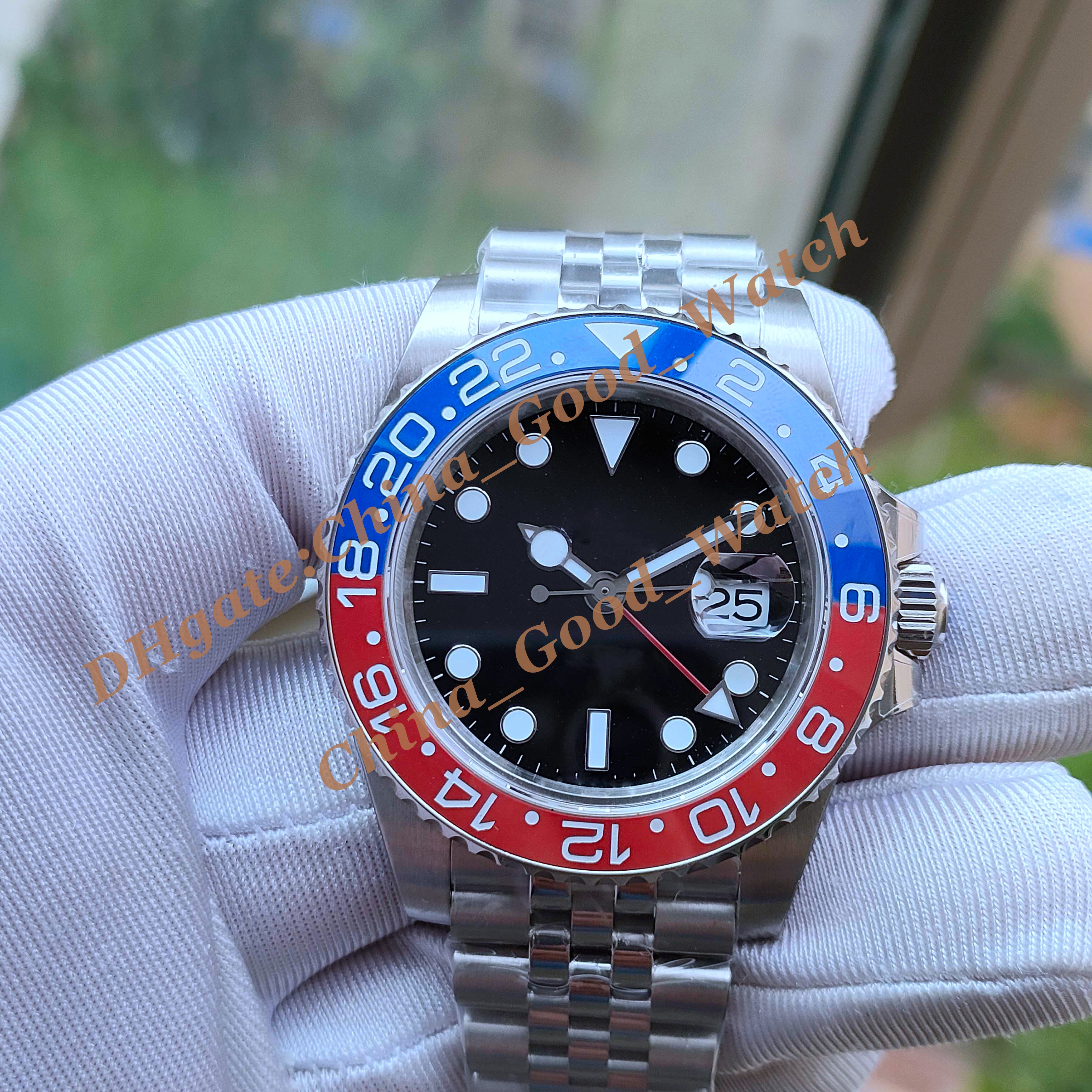 

BP Factory Mens Watches 126710blro 126720 126710 automatic Movement Function Adjust Hour Hand Cola Ceramic Bezel 40MM Jubilee Bracelet Luminous Wristwatches, 010