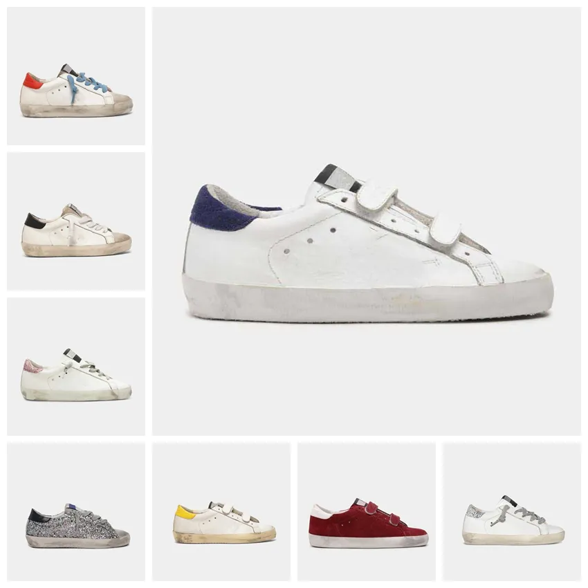 

Bicycle shoes Bicycle shoes 2022 Kids Shoe Italy Brand Golden infant Childrens Super Star Sneakers Sequin Classic White Do-old Dirty toddler, Multi-color