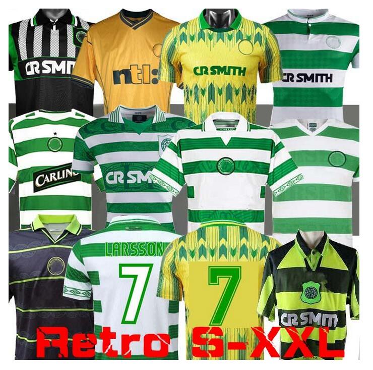 

1985-86 1991 1992 1995 1996 1997 1998 1999 2005 2006 retro soccer jerseys LARSSON NAKAMURA JOHNSON Classic Vintage Celtic football shirts