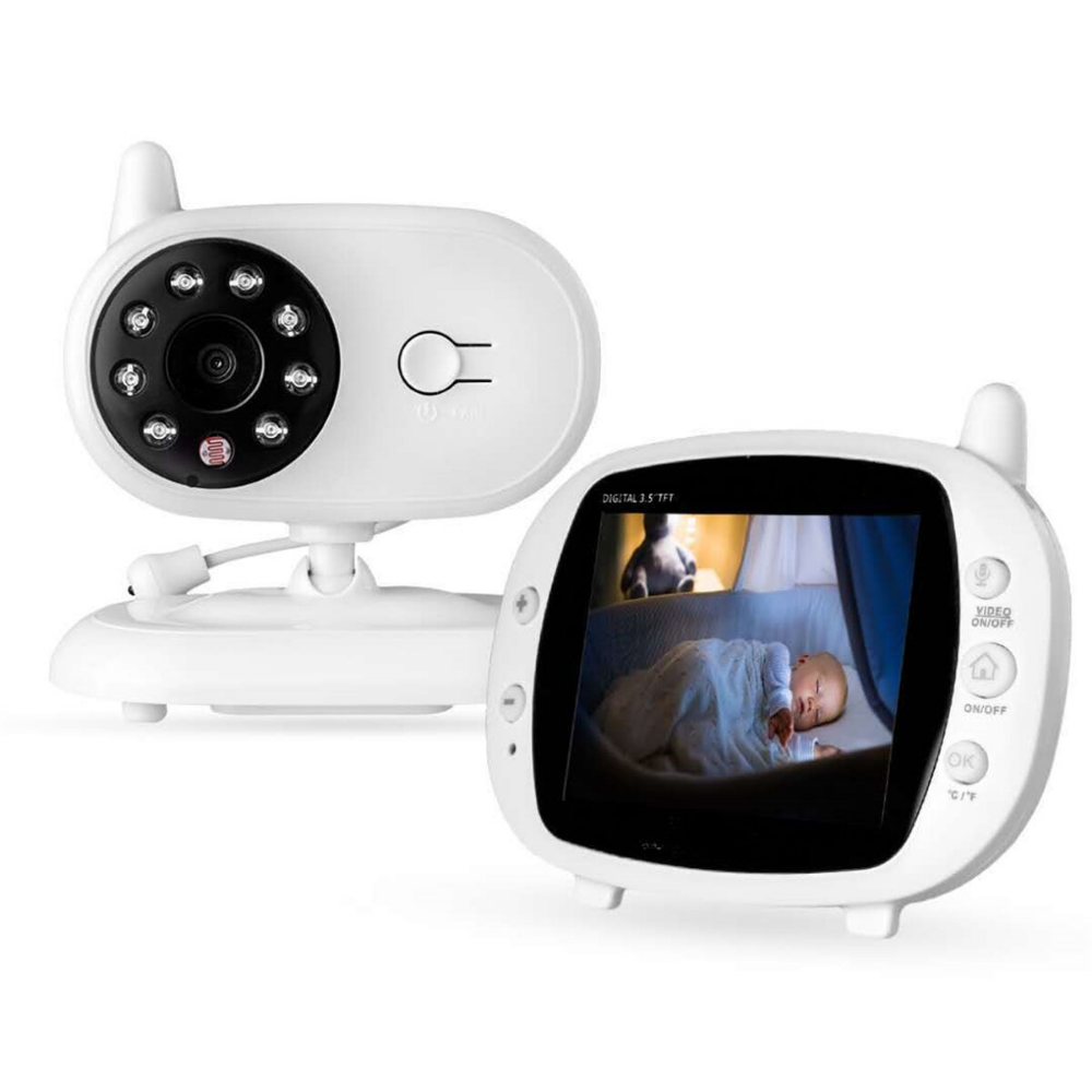 

3.5 inch Baby Monitor 2.4GHz Video LCD Digital Camera Night Vision Temperature Monitoring Monitors