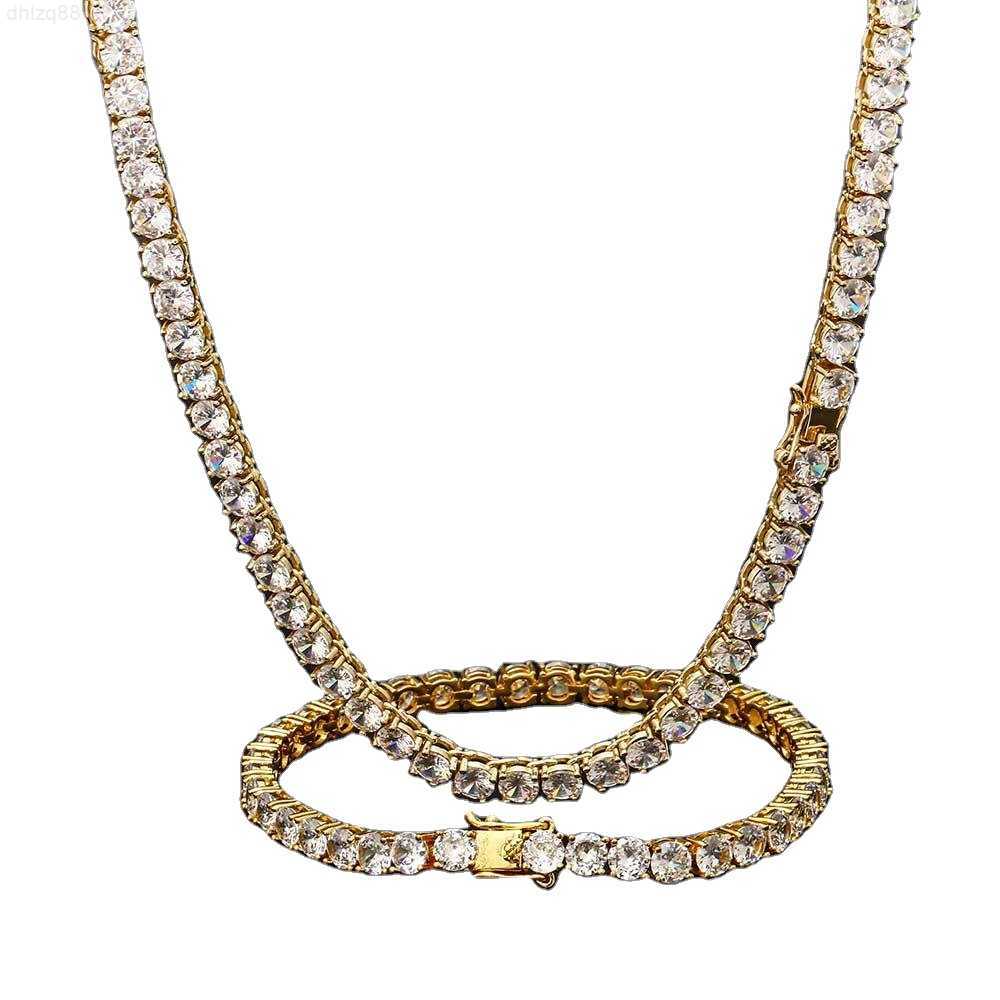 

c j High Quality Hot Selling 6mm 3mm 4mm 5mm Sterling Silver Hip Hop Men's Moissanite Tennis Chain Necklace with Gra Certificate
