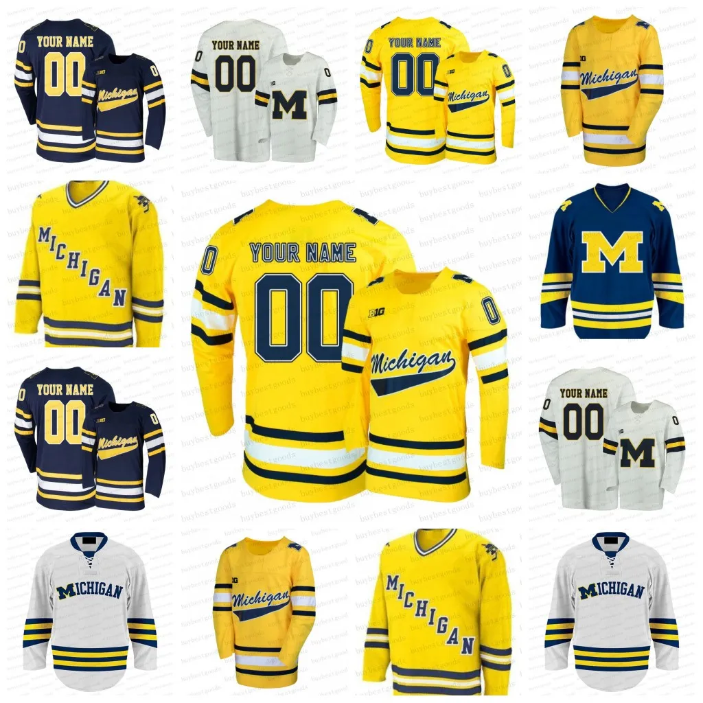 

Custom Michigan Hockey Jersey 19 Adam Fantilli 13 T.J. Hughes Mackie Samoskevich 43 Luke Hughes 25 Dylan Rutger McGroarty Any Name Number