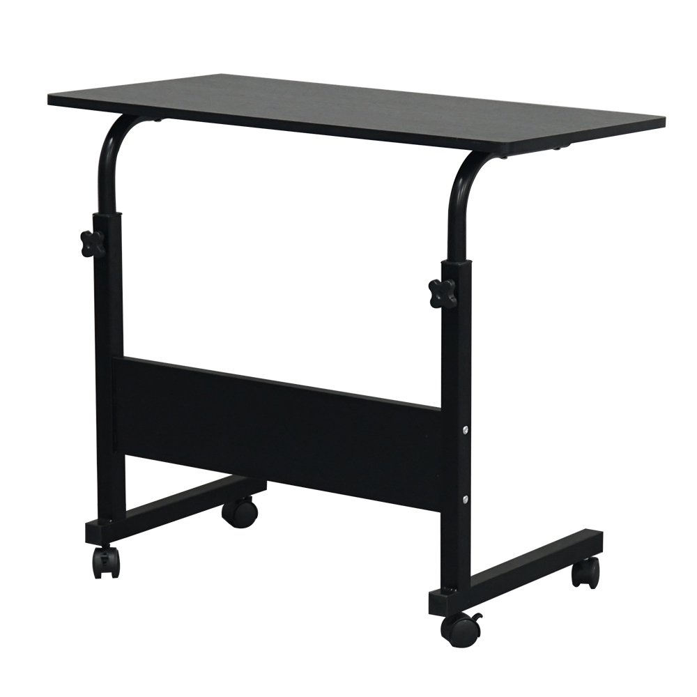 

Laptop Table Adjustable Height Standing Computer Desk Portable Stand up Work Station Cart Tray Side Table for Sofa and Bed,Black
