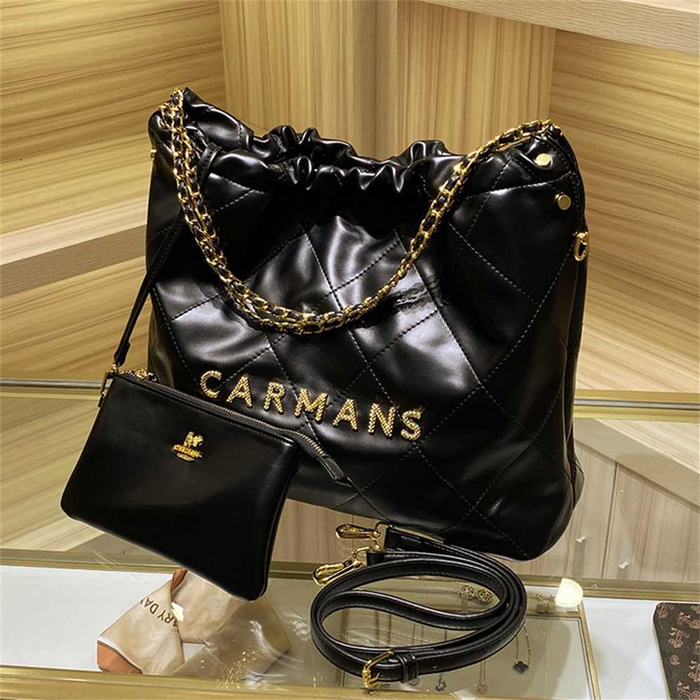 

Luxury Handbags sale Kamans 2023 New Lingge Embroidery Thread Bucket Bag Tote Single Shoulder Diagonal Straddle, Black4