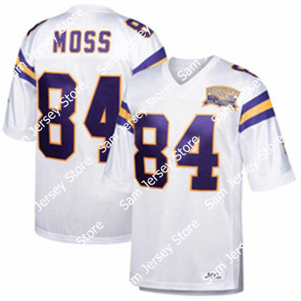

Vintage Moss Randy Jersey Men Youth women 84 Mitchell Ness 2000 Football Jerseys Custom any name and number jersey, White