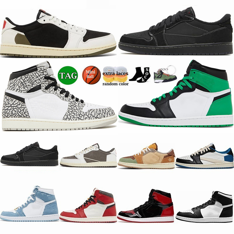 

With Box 1s Mens Basketball Shoes jumpman 1 Olive Lost Found Low Dark Reverse Mocha Lucky Green High White Cement Black Phantom Mens Womens Sneaker Trainers, More to contact