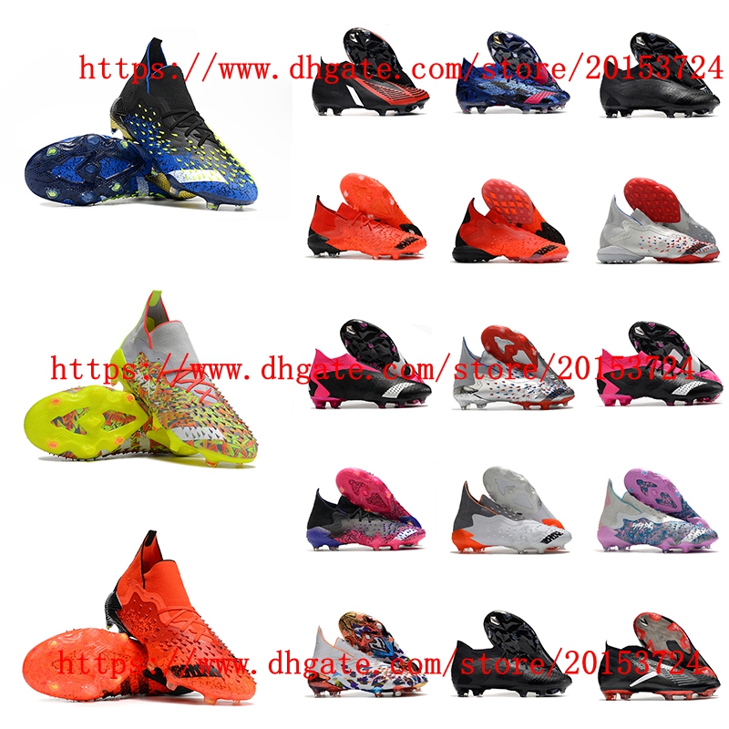 

PREDATOR FREAK .1 FG Soccer Shoes Edge ACCURACY.1 BOOTS Cleats TF Crampons de football boots, As picture 16