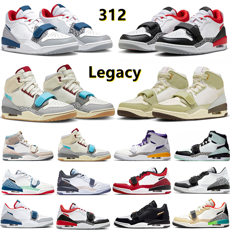 

Legacy 312 Mens Basketball Shoes Low 23 Lakers Easter Light Aqua 25th Anniversary Black Toe Chicago University True Pale Blue Gradient Women Trainer Sports Sneakers, Color#6