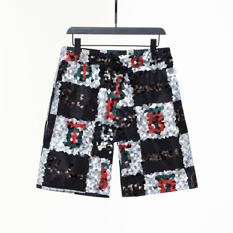 

#S-XL Mens Shorts Summer Fashion Streetwears Clothing Quick drying Swim Wear Printing Board Beach Pants Casual shorts, Button