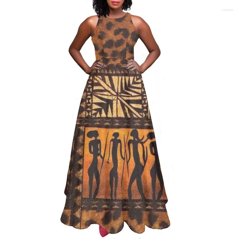 

Casual Dresses Vintage Africa Elegant Party Sling For Women Sleeveless Lady Flare Sundress Outfits One Piece Female Long Vestido Dress, Kbgb737x10