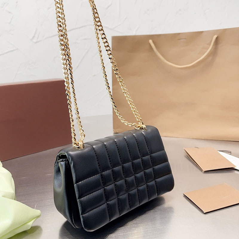 

Bag Totes Designer Shoulder Bag Burbrery Plaid 4 Colors Leather Lola Crossbody Fashion Design Womens Chain Bags Wallet Women Handbags Size 18 10 cm, Pink