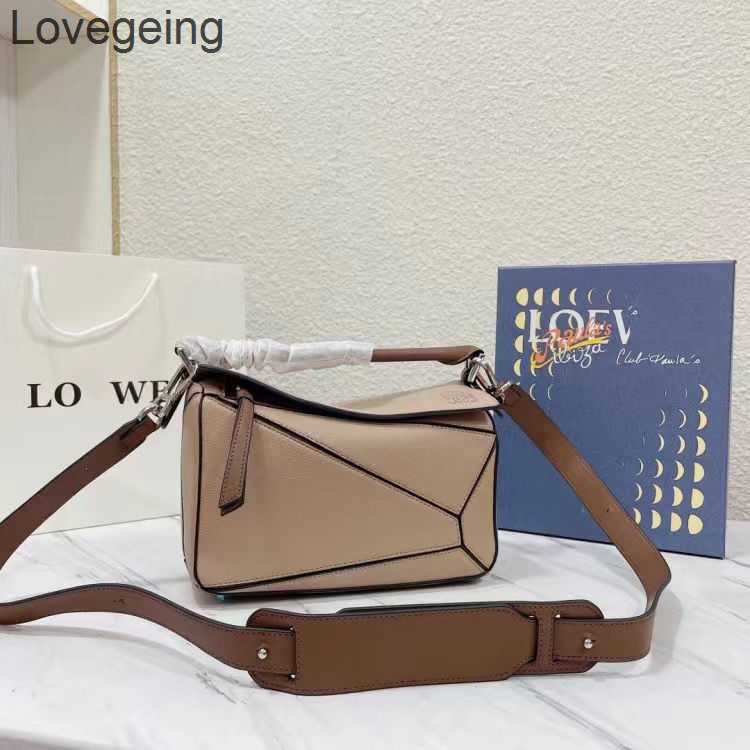 Un Loewbag Classic Loewbag 24 cm Sacs de créateurs 2023 Profil Sac à main espagnol Puzzles Purse Purse en cuir Épaule féminine Crossbodybog à mai
