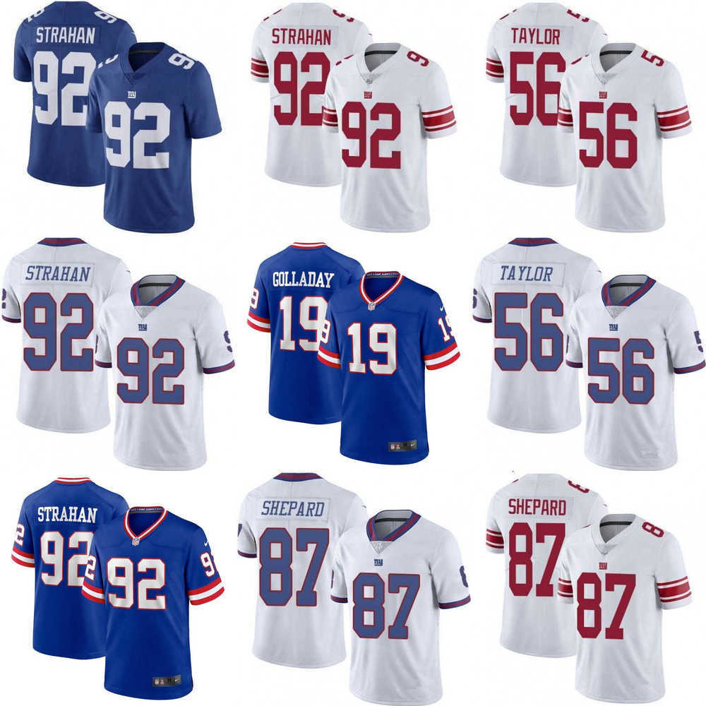 

Football Jerseys Men Womens New York''Giants''19 Kenny Golladay 92 Michael Strahan 87 Sterling Shepard 56 Lawrence Taylor Jersey, Color